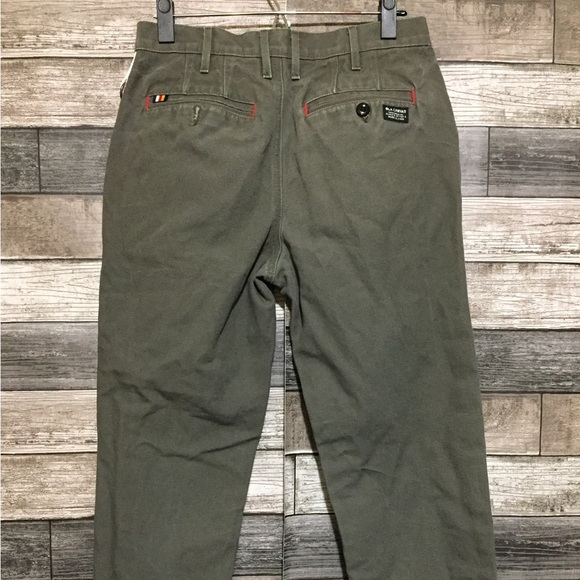 Ola Canvas Pants Men’s 30x24 Green Gray Cotton Pockets Casual READ - Picture 7 of 12
